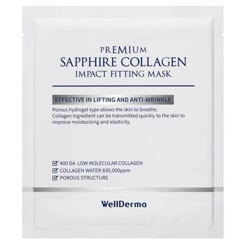 Wellderma Premium Sapphire Collagen Impact Fitting Mask