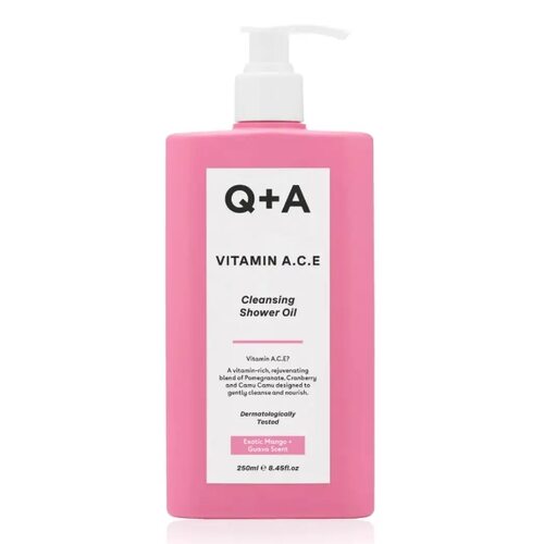 Q+A Vitamin A.C.E Cleansing Shower Oil