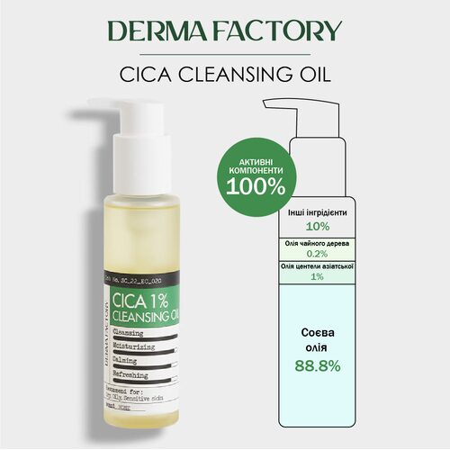 Derma Factory Cica 1% Cleansing Oil