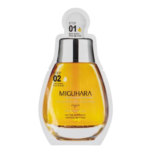 Miguhara 2step Whitening Mask Pack Origin