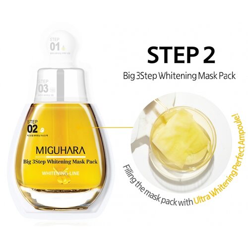 Miguhara Big 3step Whitening Mask Pack