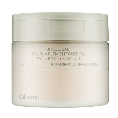 Celimax Ji Woo Gae Cica Bha Blemish Toner Pad (60pads)