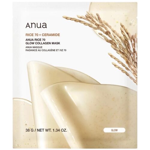Anua Rice 70 Glow Collagen Mask