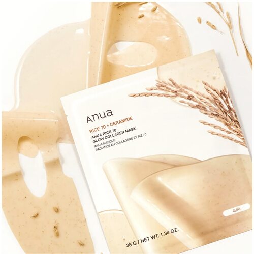 Anua Rice 70 Glow Collagen Mask