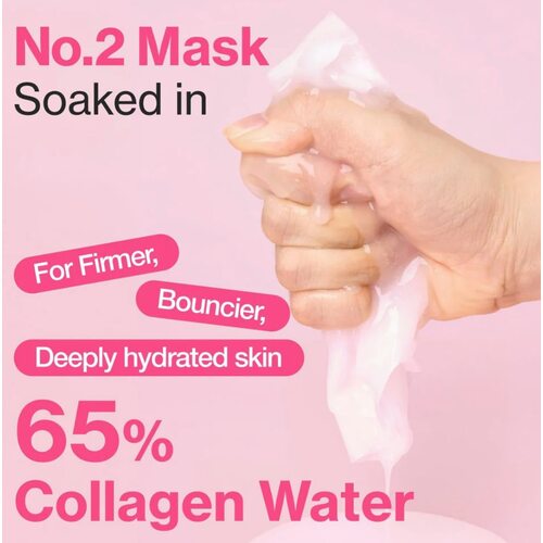 Numbuzin No.2 Rose PDRN Collagen Plumping Sheet Mask