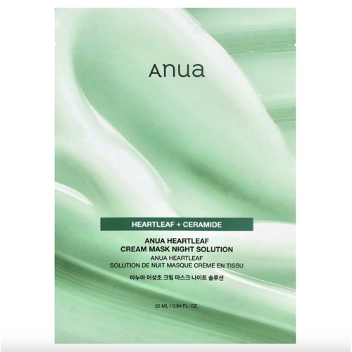 Anua Heartleaf Cream Sheet Mask Night Solution