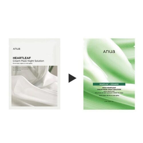Anua Heartleaf Cream Sheet Mask Night Solution