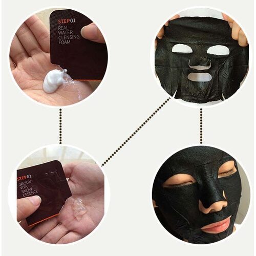 JAYJUN Real Water Brightening Black Mask Sheet