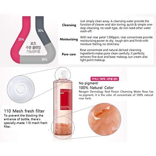 Neogen Dermalogy Real Flower Cleansing Water Rose