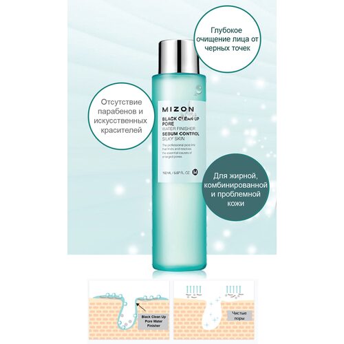 Mizon Black Clean Up Pore Water Finisher