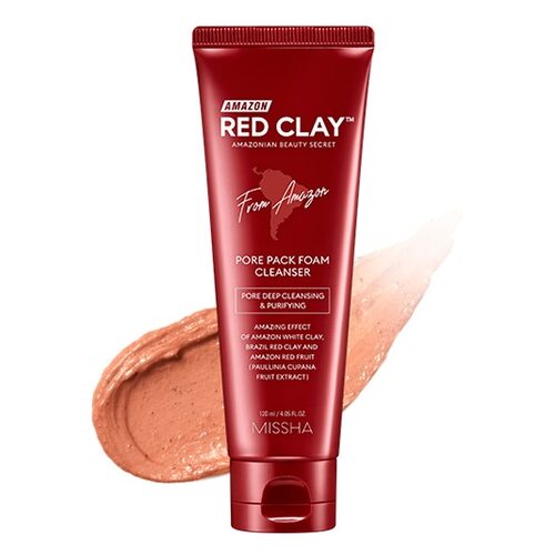 Missha Amazon Red Clay™ Pore Pack Foam Cleanser